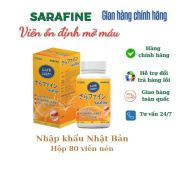 Viên ổn định mỡ máu Nhật bản SARAFINE - Hộp 80 viên - Giúp hạ mỡ máu