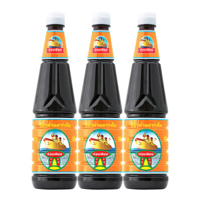 สินค้ามาใหม่! ง่วนเชียง ซีอิ้วดำฉลากส้ม 940 กรัม x 3 ขวด Nguanchiang Dark Soy Sauce 940 g x 3 bottles ล็อตใหม่มาล่าสุด สินค้าสด มีเก็บเงินปลายทาง