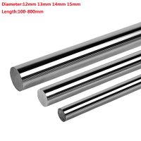 1pcs 12mm 13mm 14mm 15mm Linear Shaft Cylinder Chrome Plated Linear Rail Round Rod Optical Axis Length 100 500mm