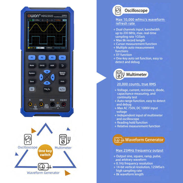 kkmoon-owon-hds2202s-3ใน1เครื่องแสดงคลื่นกระแสไฟฟ้าดิจิตอลมือถือขนาดเล็กมัลติมิเตอร์-waveform-generator-200mhz-1gsa-s-ช่องคู่-oscilloscope-true-rms-20000นับเครื่องทดสอบหลาย3-5นิ้วสี-lcd-อินเทอร์เฟซ-ty