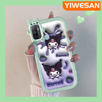 เคส Chenyyyka สำหรับ OPPO A53 2020 4G A53s 4G A11s A33 A32 2020เคสการ์ตูนน่ารัก Kuromi กระต่ายดีไซน์ใหม่ที่มีเลนส์กล้องถ่ายรูปป้องกันสัตว์ประหลาดน้อยน่ารักเคสมือถือกันกระแทกและรอยขีดข่วน