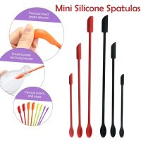 ไม้พายซิลิโคนขนาดเล็กอเนกประสงค์ Mini Silicone Spatula สําหรับปาดครีมเค้กเครื่องสำอางค์และอื่นๆ แพ็ค3ชิ้น