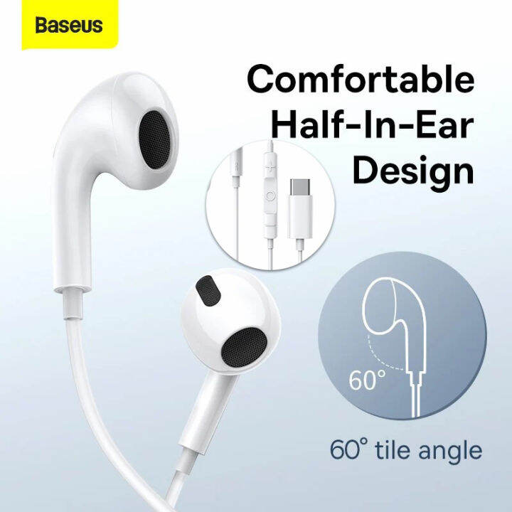 baseus-c17-หูฟัง-type-c-amp-h17-ios-หูฟังแบบสอดหู-encok-type-c-lateral-in-ear-wired-earphone-with-mic-for-smart-phone