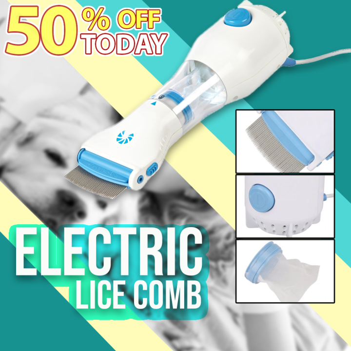 Electric Lice CombVacuum Lice Remover Comb for Head Lice & Nits(Pet