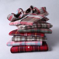 ○✜℗ 2022 Fashion Plaid Shirt Female College Style Women 39;s Blouses Long Sleeve Thicken Flannel Shirt Ladies Blouses Tops