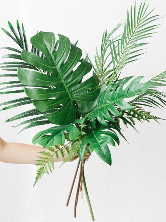 5pcs-artificial-monstera-artificial-plants-turtle-leaves-tropical-palm-leaves-summer-jungle-theme-for-home-hawaii-wedding-decor-spine-supporters