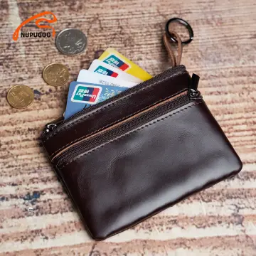 Vintage Men's Genuine Leather Coin Purse Card Case Holder Wallet Clutch  Maaax | eBay