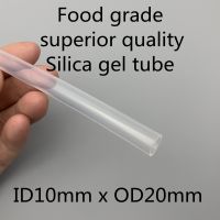 10x20 Silicone Tubing ID 10mm OD 20mm Food Grade Flexible Drink Tubing Pipe Temperature Resistance Nontoxic Transparent