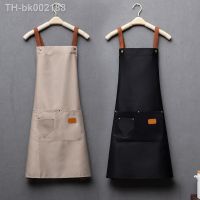 ▽◈❂ New Fashion Kitchen Aprons for Woman Men Chef Work Apron for Grill Restaurant Bar Shop Cafes Beauty Nails Studios Uniform