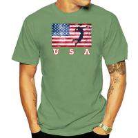 Shirts Summer Short Sleeve Novelty Usa Flag Beach Volleyballer Team Shirt America Player Us