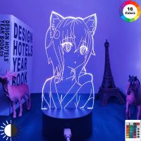 High School DxD Toujou Koneko Anime Led Light for Bedroom Decor Nightlight Kids Birthday Gift Manga Night Light Room Table Lamp