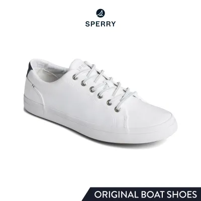 SPERRY SEACYCLED STRIPER II LTT รองเท้าผ้าใบ ผู้ชาย สีขาว ( SNK - STS25436 )