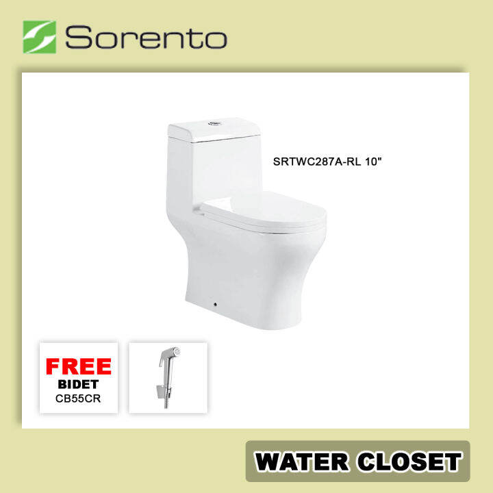 SORENTO One Piece Bathroom Water Closet Washdown (WHITE) SRTWC287A | Lazada