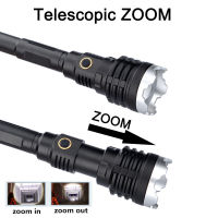 XHP160 New Strong LED Torch Flashlight Powerful Flashlights Zoom Long Range Flashlight Torch