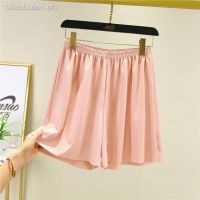 COD SDFGDERGRER ✧☜Summer pajamas women s plus size Modal ice silk shorts high waist pants loose casual pants elastic waist all-match can be worn outside