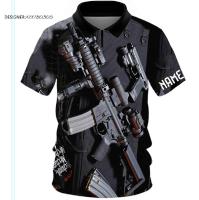 Glock tactical polo shirt 3d all print free name custom