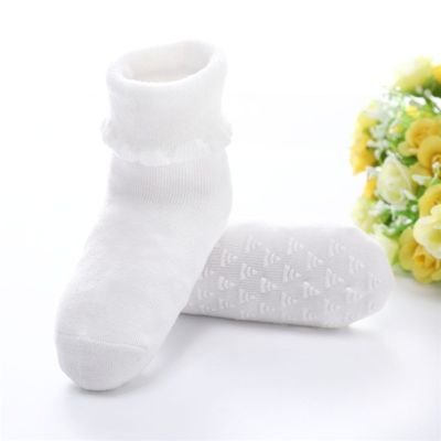 MIK*Cotton Baby Socks 8-12 cm For 0-24Months Soft Mesh Breathable Flexible Cute Short Solid Color Socks