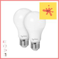 หลอด LED SHINING A60 SHINE 9 วัตต์ WARMWHITE E27 แพ็ก 2 ชิ้นLED BULB SHINING A60 SHINE 9W WARMWHITE E27 PACK2 **บริการเก็บเงินปลายทาง**