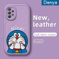 Dienya เคสสำหรับ Samsung A52s 5G A52 4G A52 5G เคสดีไซน์ใหม่ลายโดราเอมอนน่ารักเคสใส่โทรศัพท์หนังเคสมือถือกันกระแทกป้องกันการตกซิลิโคนนิ่มพร้อมเคสป้องกันกล้องคลุมทั้งหมดเลนส์