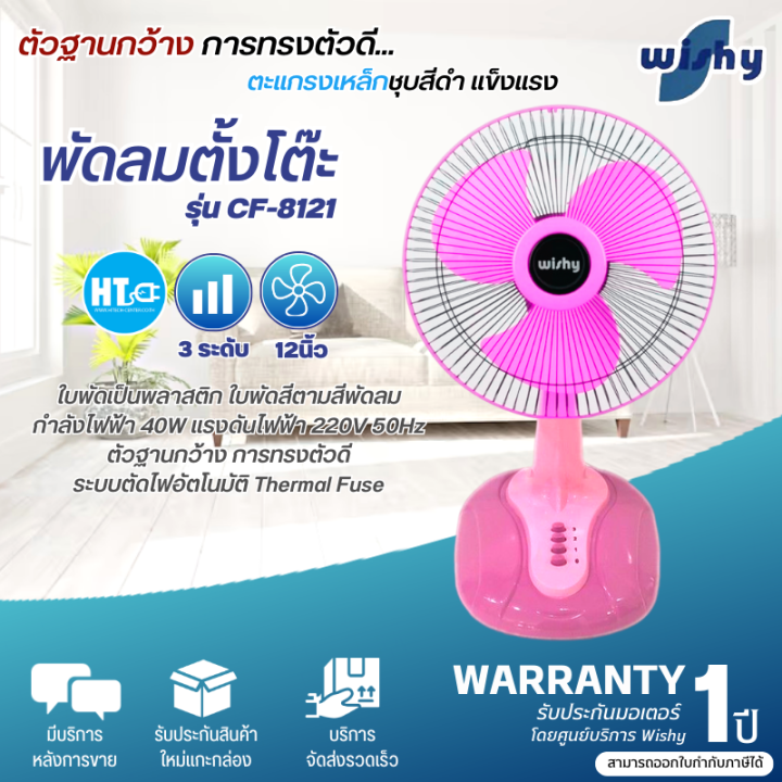 ส่งฟรี-wishy-พัดลมตั้งโต๊ะ-พัดลมตั้งพื้น-รุ่น-cf-8121-รับประกันมอเตอร์-1-ปี