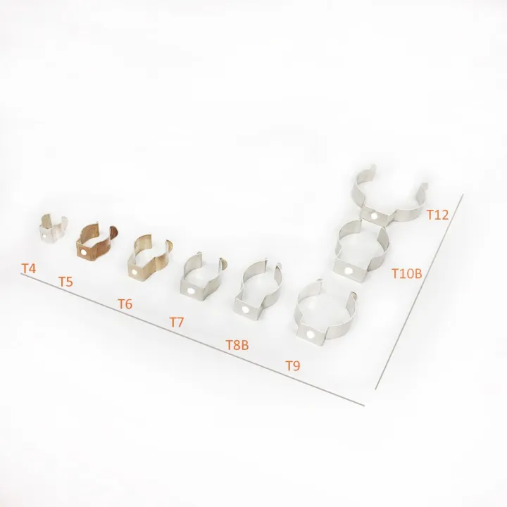 Stainless Steel U Clips Tubular Light Support Pipe Clamps T4 T5 T6 T7