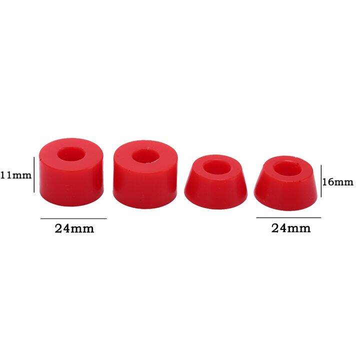 lz-4pcs-skateboard-bushing-truck-wheels-axle-bushings-scooter-pu-cushion-dancing-longboard-skateboard-shockproof-accessories