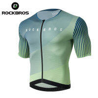 ROCKBROS เสื้อขี่จักรยานผู้ชายระบายอากาศ MTB Road Racing Bike Shirt Summer Short Sleeve Bicycle Clothes