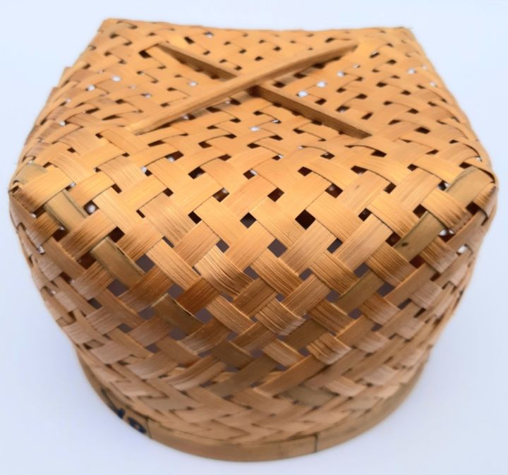 ตะกร้าไม้ไผ่-bamboo-basket-ทำด้วยไม้ไผ่-งานแฮนด์เมดจากภูมิปัญญาชาวบ้าน-สวยงาม-แข็งแรง-ทนทาน-สำหรับใส่สิ่งของ
