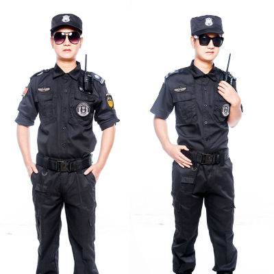 511 ชุดความปลอดภัยชุดสูทแขนสั้นชุดป้องกันพิเศษชุดฤดูร้อนโลโก้รองเท้าหมวกกางเกงเข็มขัด T Xue