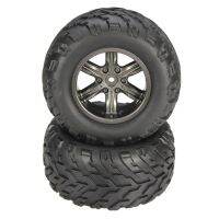 2PCS Tyres With Sponge 9115 2.4GHz Car Spare Parts Tyres With Sponge 15-ZJ01 Plastic Rubber Wheel