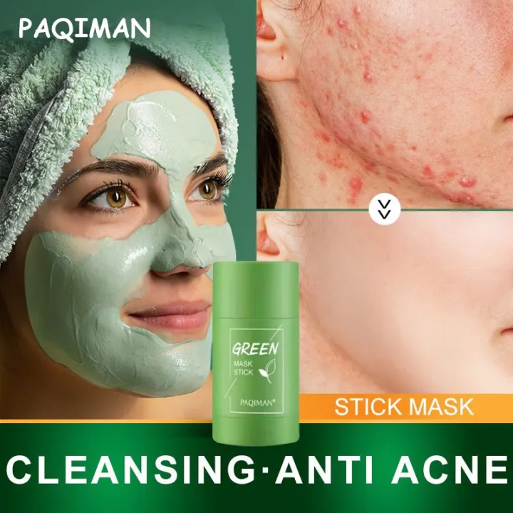 Green Tea Mask stick remove blackheads Acne Cleansing Beauty Skin