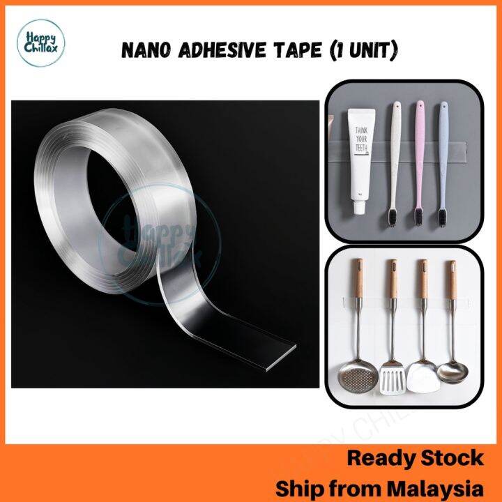 Nano Tape Multifunctional Double Sided Adhesive Removable Glue Tape (1 unit) Lazada