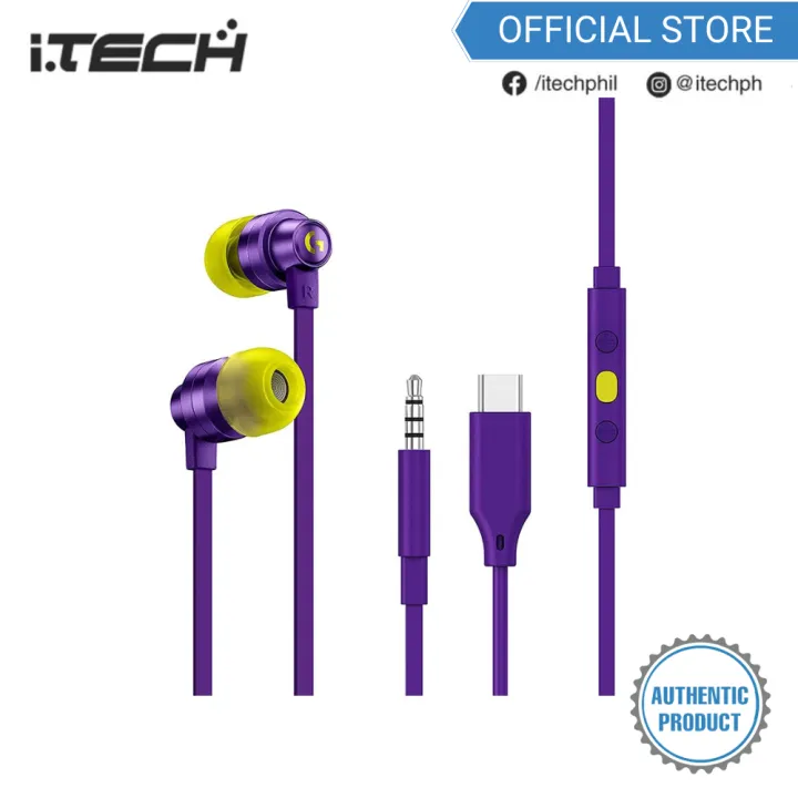 Logitech G333 Gaming Earphones [Purple] | Lazada PH