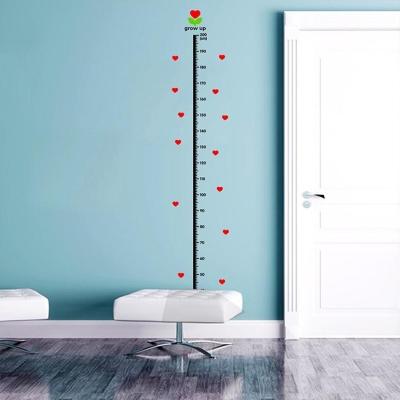 Height Wall Sticker Waterproof Removable PVC Wall Sticker Beard Height Childrens Sticker Stickers Home D4D5