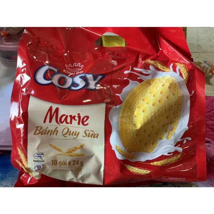 Bánh Quy Sữa Cosy Marie Bịch Từng Gói Nhỏ 240g/10 Gói | Lazada.vn