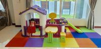 Smile Kids Huangdo บ้านเด็ก บ้านบอล คอกกั้น สไลเดอร์ แป้นบาส โต๊ะเก้าอี้ Play house and slider and room