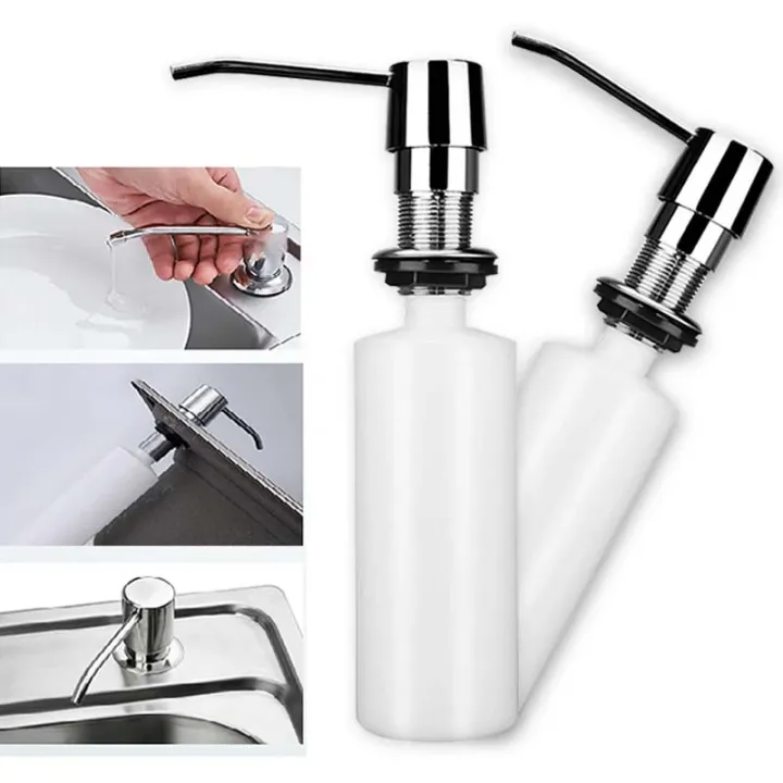 liquid soap dispenser stainless steel kitchen sink countertop soap