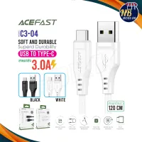 ACEFAST รุ่น C3-04 สายชาร์จ ไทป์ซี ชาร์จเร็ว 3A Max ยาว 1.2 เมตร Charging Data Cable C3-04 USB-A to USB-C  NBboss89