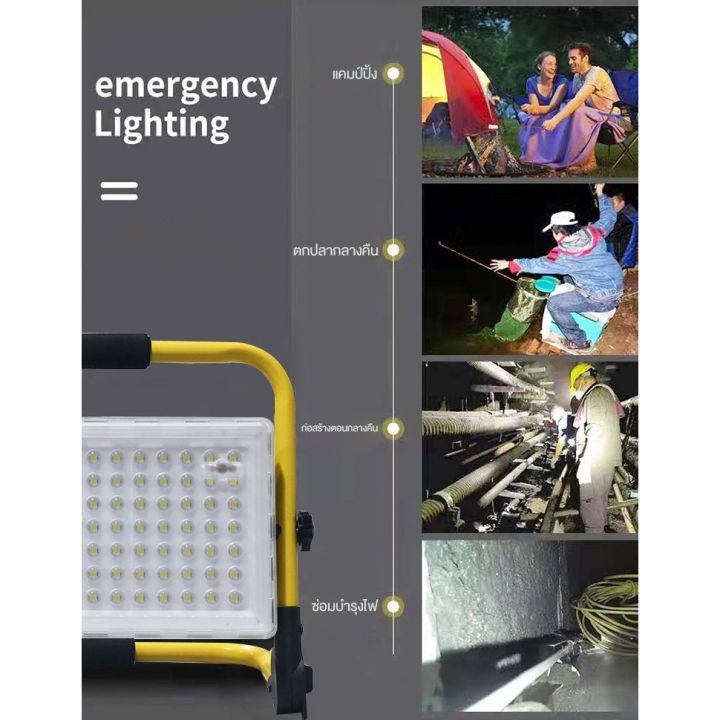 ไฟledฉุกเฉิน-ไฟอเนกประสงค์-สำหรับงานซ่อมแซม-ไฟสนาม-portable-emergency-light-led