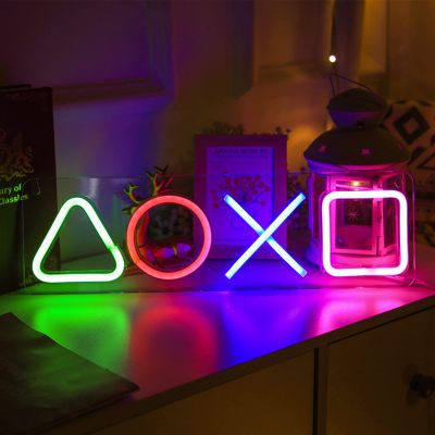 Neon Sign Custom PS4 Game Icon Light for Wall Hanging Atmosphere Playstation Lamp LED Colorful Lighting Room Bar Club Art Decor
