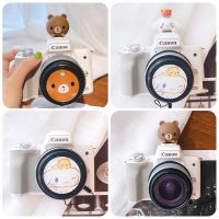 original SLR camera doll hot shoe lens cover anti-lost rope cartoon creative cute 40.5 52 58 protective cover M50