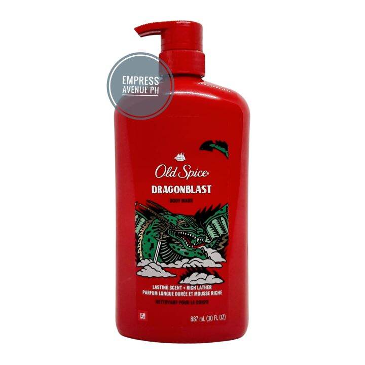 Old Spice Dragonblast Body Wash, Lasting Scent + Rich Lather 887ml (30 ...