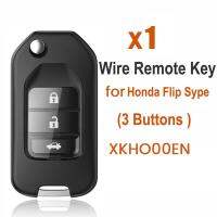 For Xhorse XKHO00EN Universal Wire Remote Key Fob Flip 3 Button for Honda Type for VVDI Key Tool