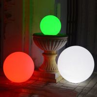 LED Outdoor Garden Landscape Light 25CM Rechargeable Remote Control RGB Waterproof LED Swimming Pool Floating Ball Lawn Lamps Pathway