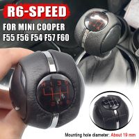 6 Speed Manual Car Gear Shift Knob Shifter Cover ABS Leather Manual Accessory For Mini Cooper F54 F55 F56 F57 F60