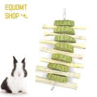 EQUOMT Pets Chinchillas ที่ทำความสะอาดฟันกรามบดกระต่ายธรรมชาติของเล่นเคี้ยวหญ้าเค้กหนูแฮมสเตอร์ขนมคุกกี้ขนมกินเล่น