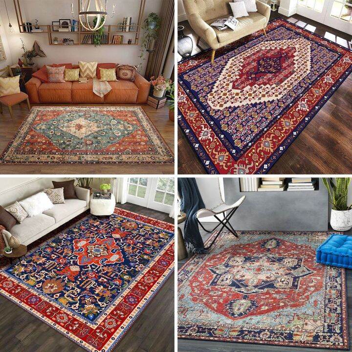 MOONLIGHT- (200X300cm) Retro Persian Rug Thicken Rectangular Moroccan ...