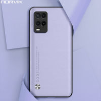 NORVIK เคสโทรศัพท์น่ารักหนังหรูหราสีม่วงควันสำหรับ OPPO Reno 10 8T 8 8Z 7 7Z 6 5 A98 A78 A58 A96 A95 A76 A74 A17K A54 A53ค้นหา X5กล้องเลนส์4G 5G ปลอกอ่อนกันกระแทก n5-1ฝาครอบป้องกันสีลูกอม