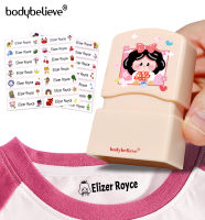 bodybelieve Cute Name Stamp Chop Customized Waterproof for Kid Clothes/Kindergarten Baby Name Stamp Chop/Nurse Stamp/Teacher Stamp/Customize School Name stamp/Personalized Name Stamp Self-inking