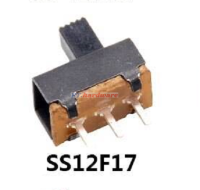 สวิทช์ เลื่อน Slide switch Toggle switch 3 ขา ขนาด 5.8x10.5mm #สวิทช์เลื่อน(3ขา,SS12F17) (1 ตัว)